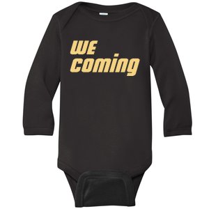 We Coming Buffaloes Football Baby Long Sleeve Bodysuit