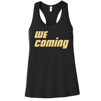 We Coming Buffaloes Football Women's Racerback Tank