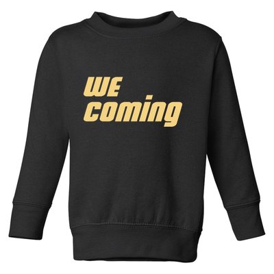 We Coming Buffaloes Football Toddler Sweatshirt