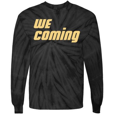 We Coming Buffaloes Football Tie-Dye Long Sleeve Shirt