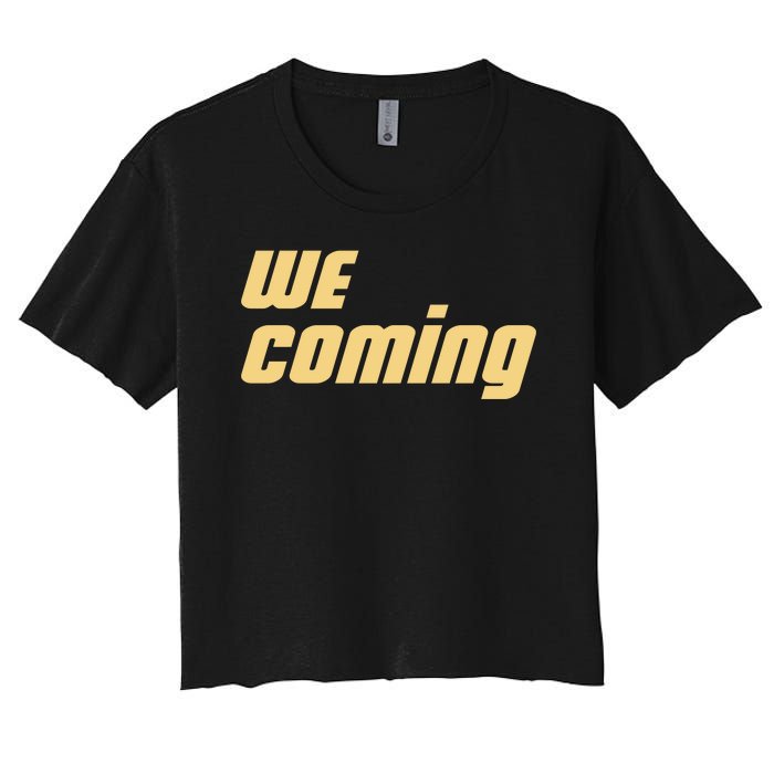 We Coming Buffaloes Football Women's Crop Top Tee