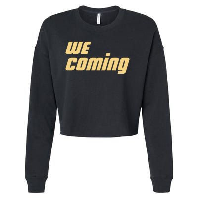 We Coming Buffaloes Football Cropped Pullover Crew