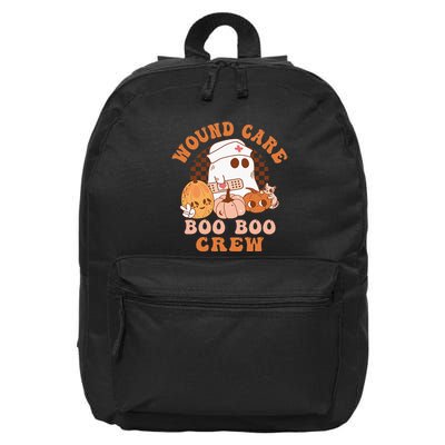 Wound Care Boo Boo Crew Funny Nurse Ghost Halloween 16 in Basic Backpack