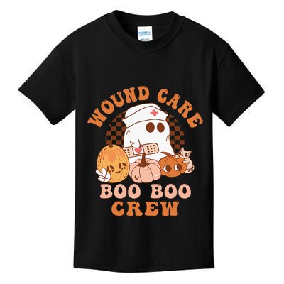 Wound Care Boo Boo Crew Funny Nurse Ghost Halloween Kids T-Shirt