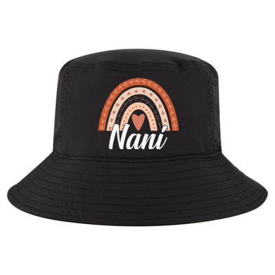 Womens Cute Boho Rainbow Nani Mother's Day Best Nani Mommy Grandma Cool Comfort Performance Bucket Hat