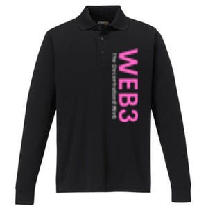 WEB3 Crypto Blockchain NFT Internet3.0 DeFi Metaverse Web3.0 Decentralize Web3.0 Performance Long Sleeve Polo