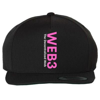 WEB3 Crypto Blockchain NFT Internet3.0 DeFi Metaverse Web3.0 Decentralize Web3.0 Wool Snapback Cap