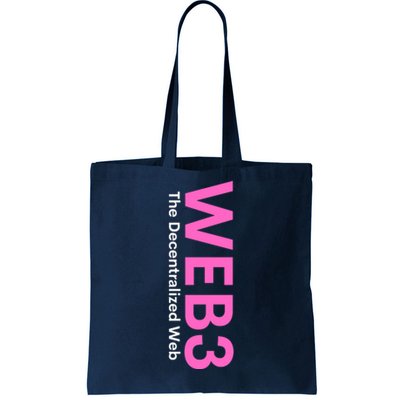 WEB3 Crypto Blockchain NFT Internet3.0 DeFi Metaverse Web3.0 Decentralize Web3.0 Tote Bag