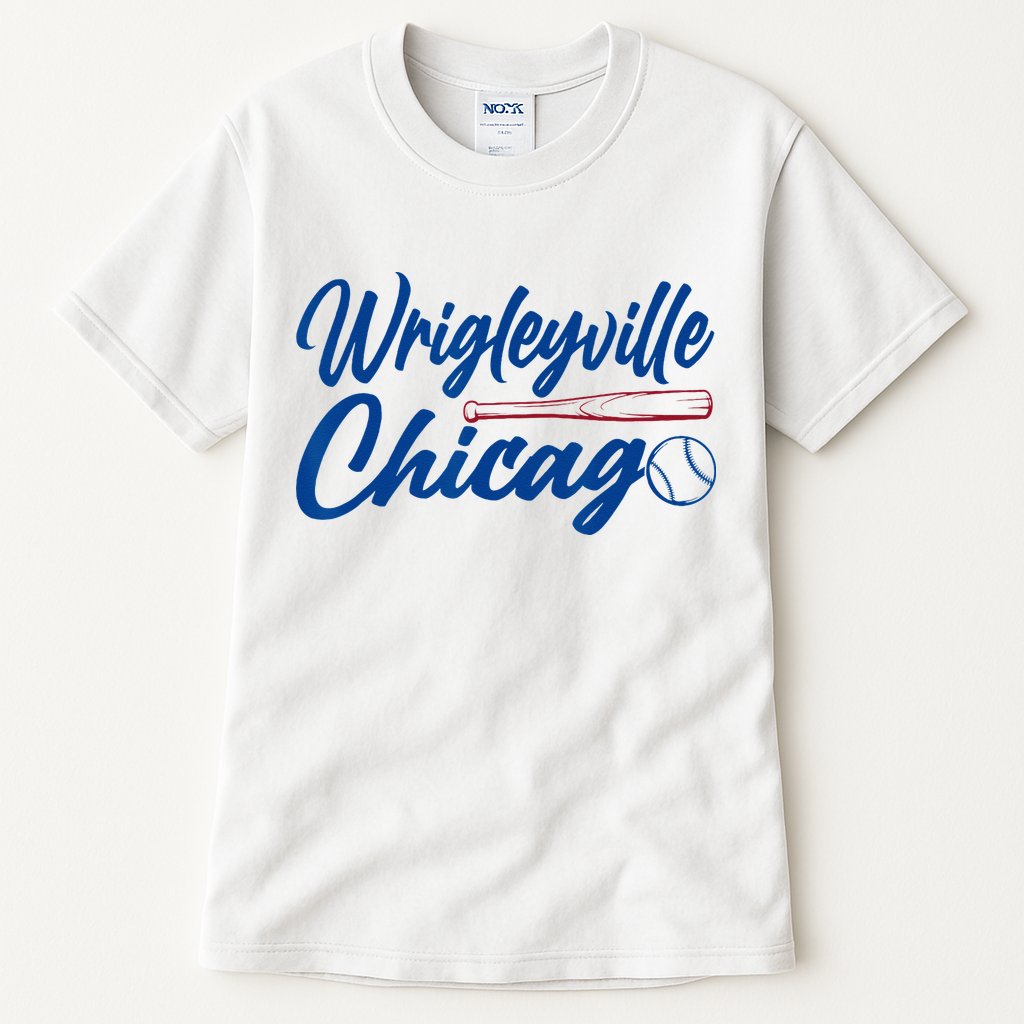 Wrigleyville Chicago Baseball American Tall T-Shirt