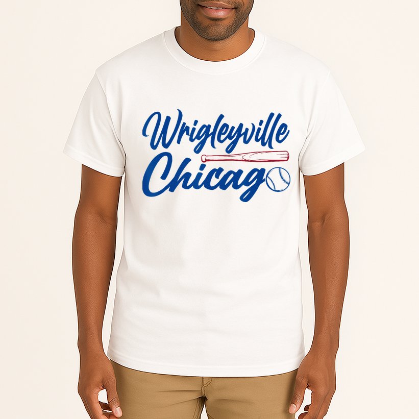 Wrigleyville Chicago Baseball American Tall T-Shirt