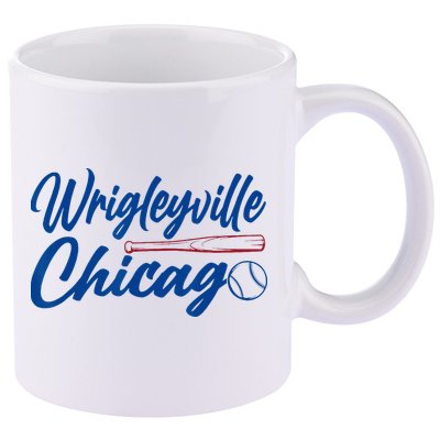 Wrigleyville Chicago Baseball American 11oz C Handle Ceramic Mug