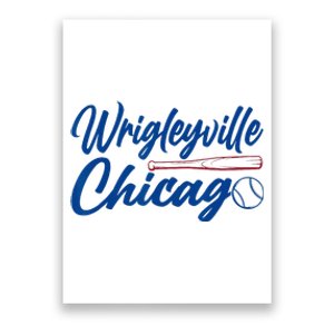 Wrigleyville Chicago Baseball American Poster