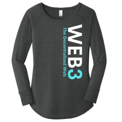 WEB3 Crypto Blockchain Metaverse NFT Internet3.0 DeFi Web3.0 Decentralize Web3.0 Women's Perfect Tri Tunic Long Sleeve Shirt