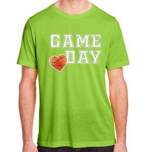 Women's Cute Basketball Mom Friday Night Game Day Adult ChromaSoft Performance T-Shirt