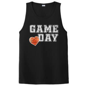 Women's Cute Basketball Mom Friday Night Game Day PosiCharge Competitor Tank