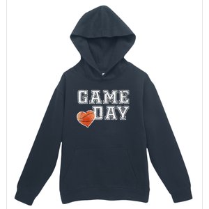 Women's Cute Basketball Mom Friday Night Game Day Urban Pullover Hoodie