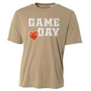 Women's Cute Basketball Mom Friday Night Game Day Cooling Performance Crew T-Shirt