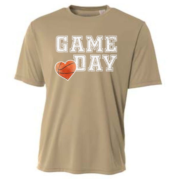 Women's Cute Basketball Mom Friday Night Game Day Cooling Performance Crew T-Shirt