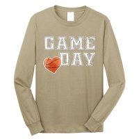 Women's Cute Basketball Mom Friday Night Game Day Long Sleeve Shirt