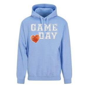 Women's Cute Basketball Mom Friday Night Game Day Unisex Surf Hoodie