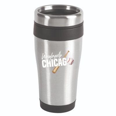 Wrigleyville Chicago Baseball American Gift 16oz Travel Tumbler