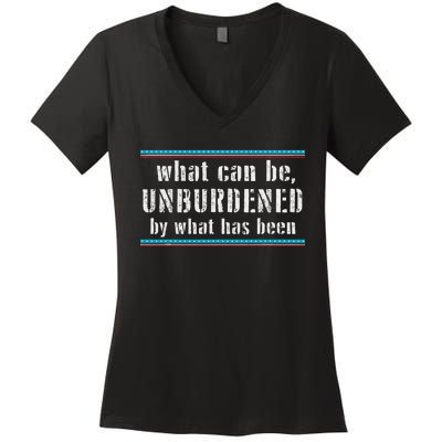 What Can Be Unburdened By What Has Been Cool Women's V-Neck T-Shirt