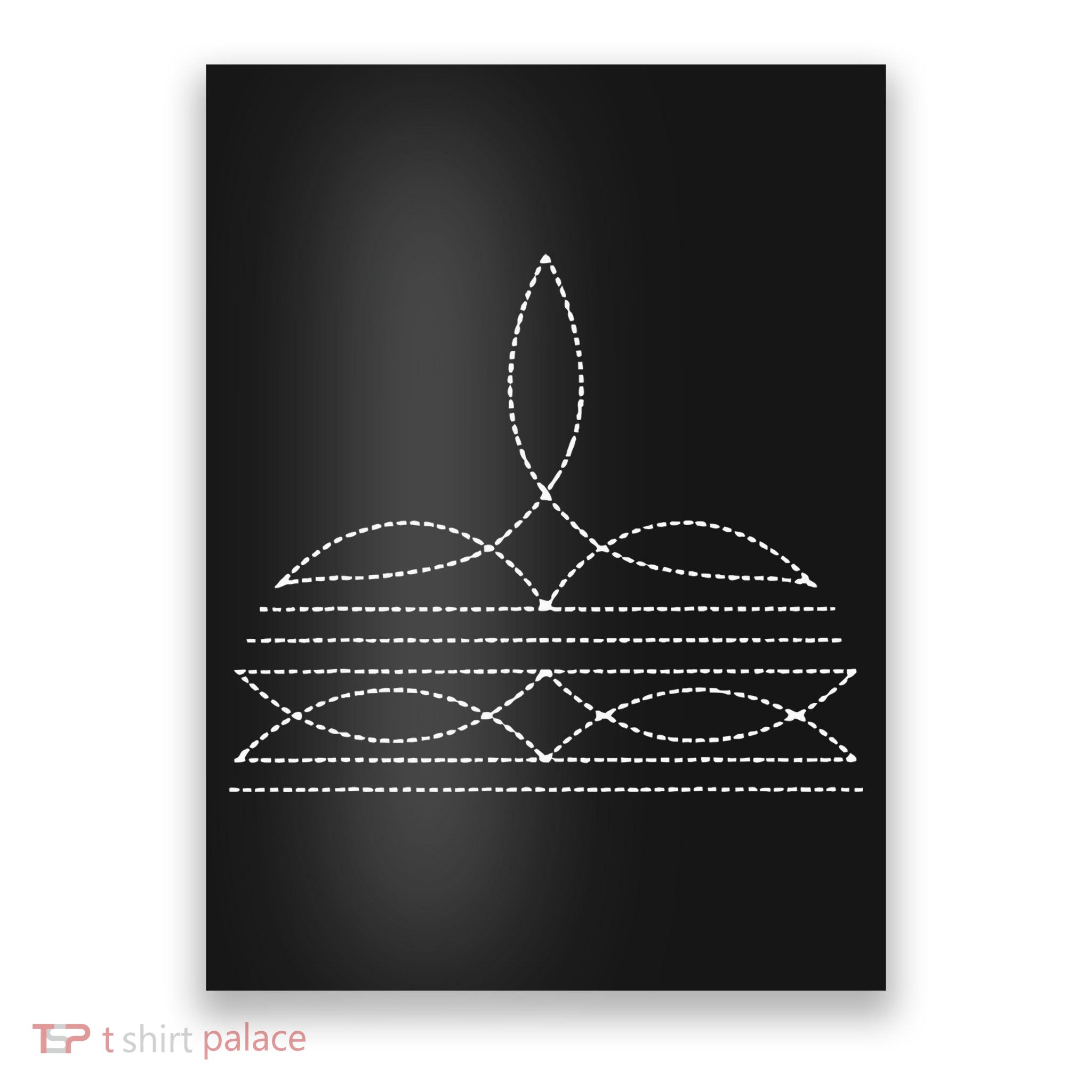 Western Cowboy Boot Stitching Cowboy Boot Stitching Poster