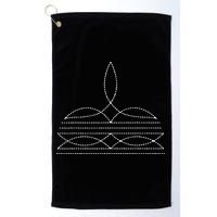Western Cowboy Boot Stitching Cowboy Boot Stitching Golf Towel