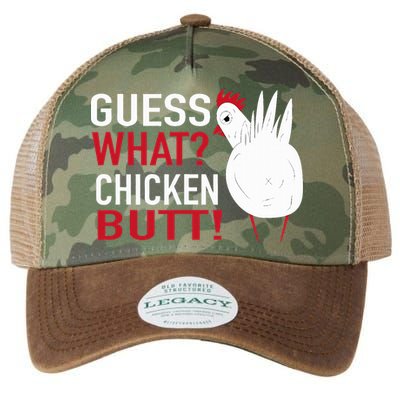 White Chicken Butt! Funny Design  Legacy Tie Dye Trucker Hat