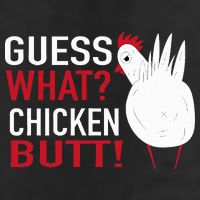 White Chicken Butt! Funny Design  Cool Comfort Performance Bucket Hat