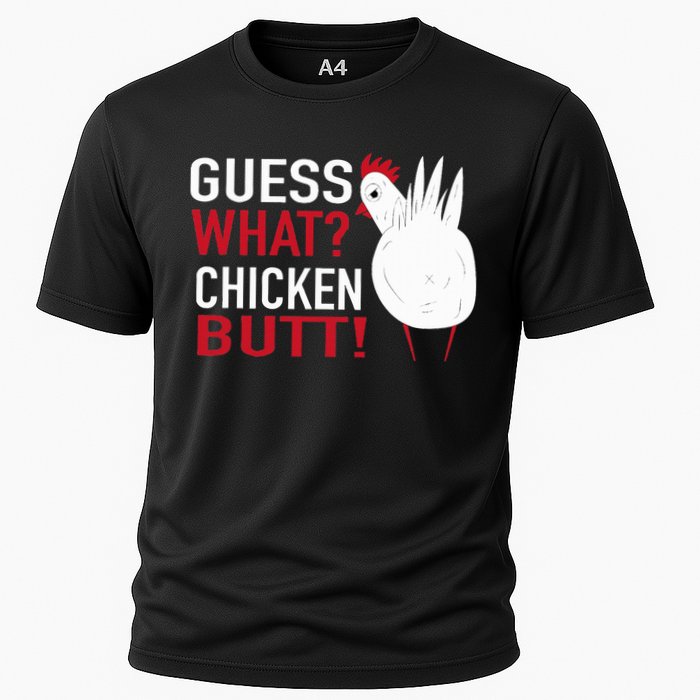 White Chicken Butt! Funny Design  Cooling Performance Crew T-Shirt