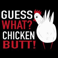 White Chicken Butt! Funny Design  Cooling Performance Crew T-Shirt