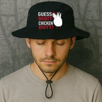 White Chicken Butt! Funny Design  Bucket Hat