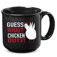 White Chicken Butt! Funny Design  15oz Campfire Ceramic Mug