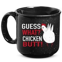 White Chicken Butt! Funny Design  15oz Campfire Ceramic Mug
