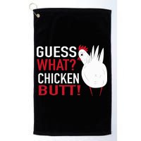 White Chicken Butt! Funny Design  Golf Towel