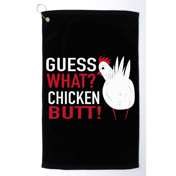 White Chicken Butt! Funny Design  Golf Towel