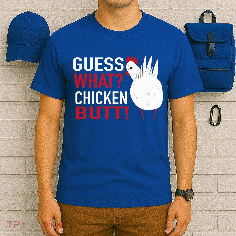 White Chicken Butt! Funny Design  T-Shirt