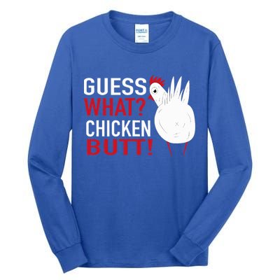 White Chicken Butt! Funny Design  Tall Long Sleeve T-Shirt