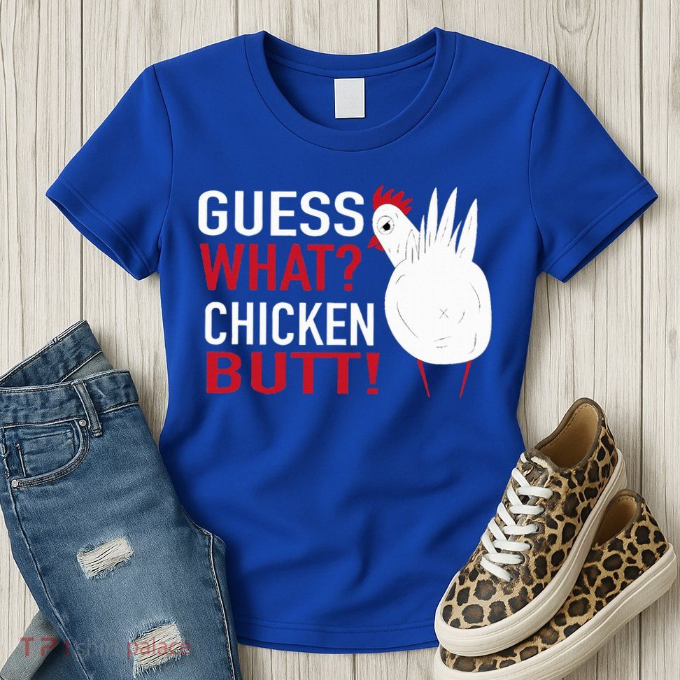 White Chicken Butt! Funny Design  Womens T-Shirt