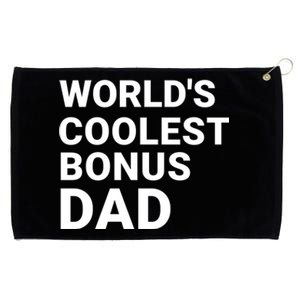 Worlds Coolest Bonus Dad Gift For Bonus Dad Fathers Day Gift Grommeted Golf Towel