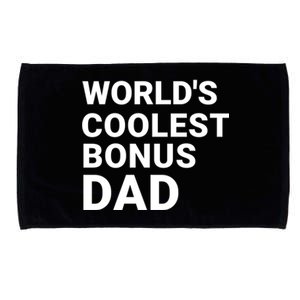 Worlds Coolest Bonus Dad Gift For Bonus Dad Fathers Day Gift Microfiber Hand Towel