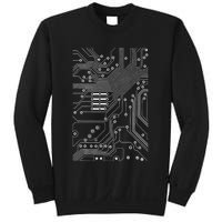 White Circuit Board Mother Board Computer Programmer Gift Sweatshirt