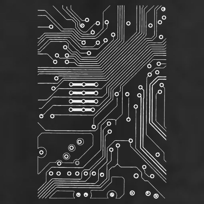 White Circuit Board Mother Board Computer Programmer Gift Trucker Hat