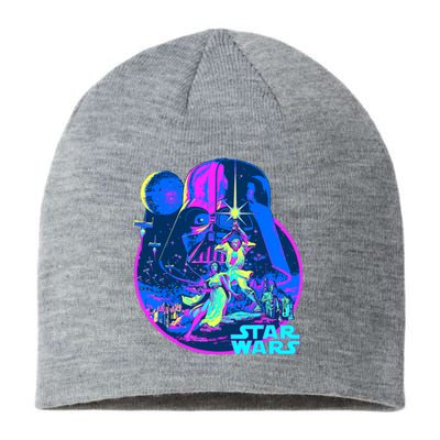 Wars Classic Bright Neon Poster Art Sustainable Beanie