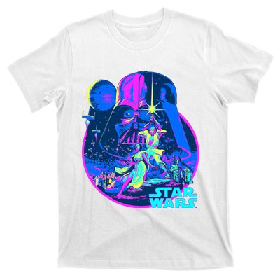 Wars Classic Bright Neon Poster Art T-Shirt