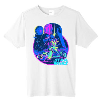 Wars Classic Bright Neon Poster Art Tall Fusion ChromaSoft Performance T-Shirt