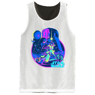 Wars Classic Bright Neon Poster Art Mesh Reversible Basketball Jersey Tank