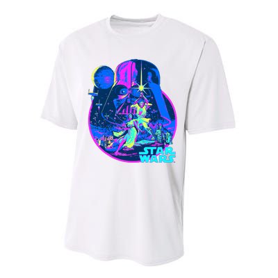 Wars Classic Bright Neon Poster Art Performance Sprint T-Shirt