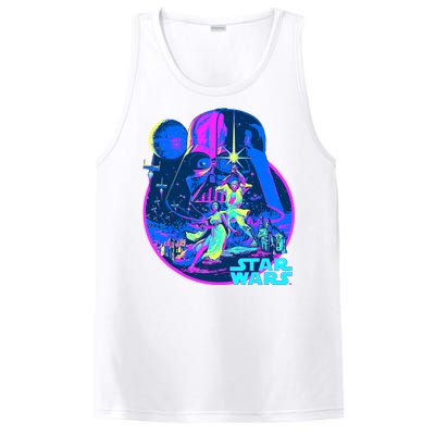 Wars Classic Bright Neon Poster Art PosiCharge Competitor Tank